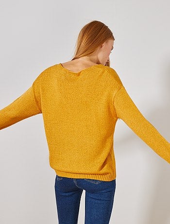 Jersey con cuello de pico - Kiabi