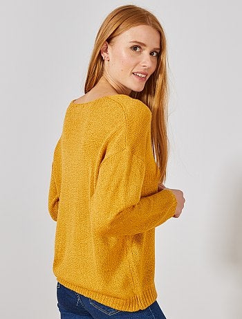 Jersey con cuello de pico - Kiabi