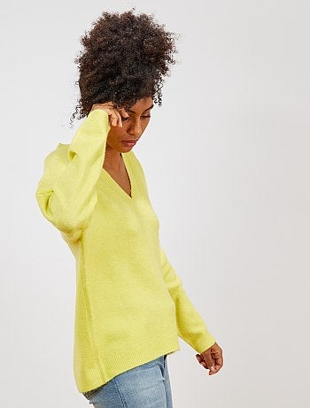 Jersey con cuello de pico - Kiabi