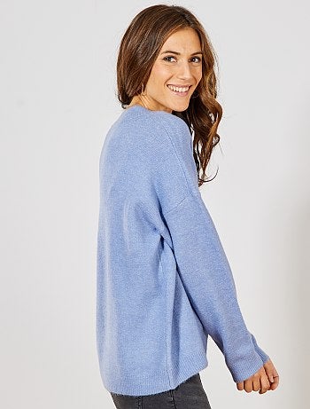 Jersey con cuello de pico - Kiabi