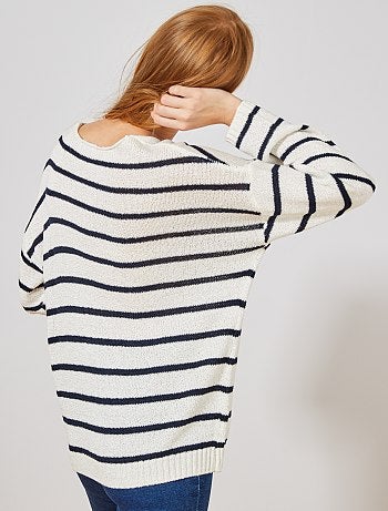 Jersey con cuello de pico - Kiabi