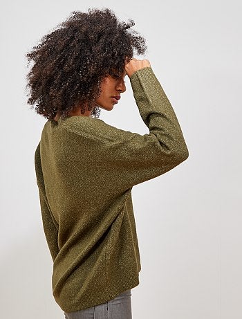 Jersey con cuello de pico - Kiabi