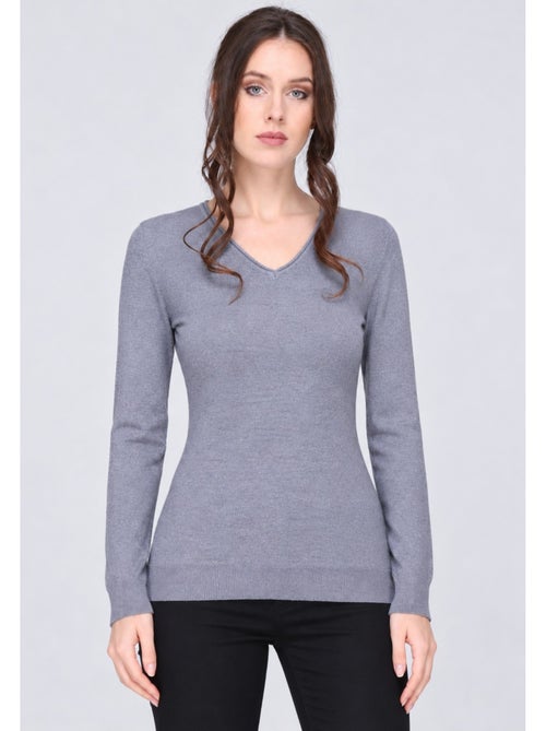 Jersey con cuello de pico kebello - Kiabi Jersey con cuello de pico kebello - Kiabi