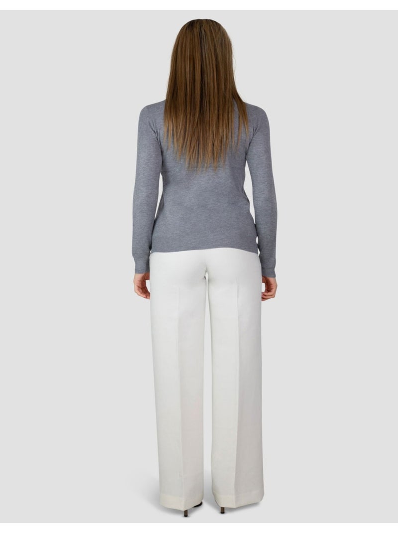 Jersey con cuello de pico kebello Gris - Kiabi