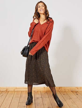 Jersey con cuello de pico - Kiabi