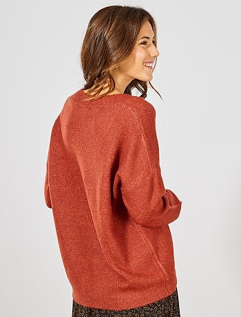 Jersey con cuello de pico - Kiabi