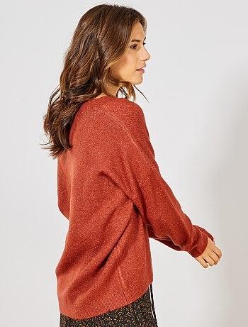 Jersey con cuello de pico - Kiabi