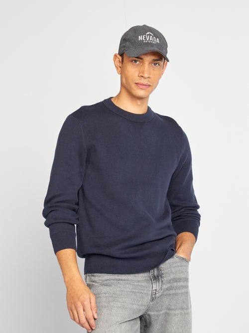 Jersey con cuello de punto fino - Kiabi