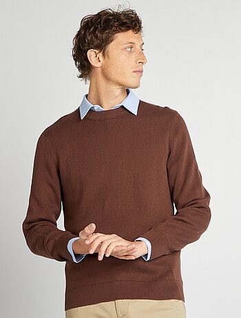 Jersey con cuello de punto fino