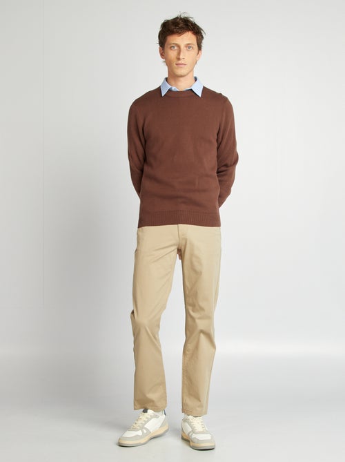 Jersey con cuello de punto fino - Kiabi