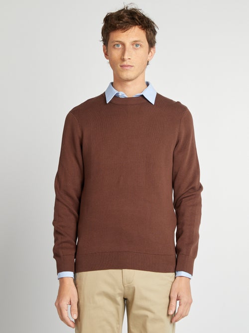 Jersey con cuello de punto fino - Kiabi