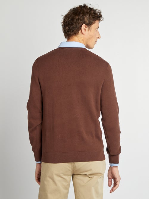 Jersey con cuello de punto fino - Kiabi