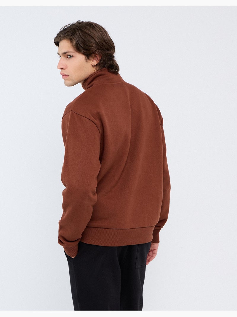 Jersey con cuello, mo fashion Marrón - Kiabi