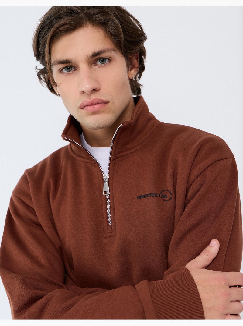 Jersey con cuello, mo fashion Marrón - Kiabi