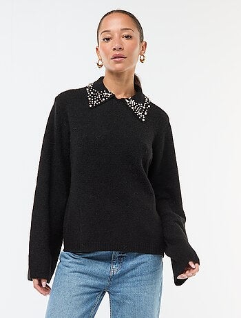 Jersey con cuello perlado 'JDY'