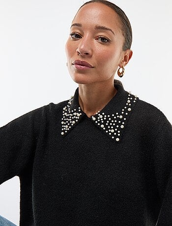Jersey con cuello perlado 'JDY'