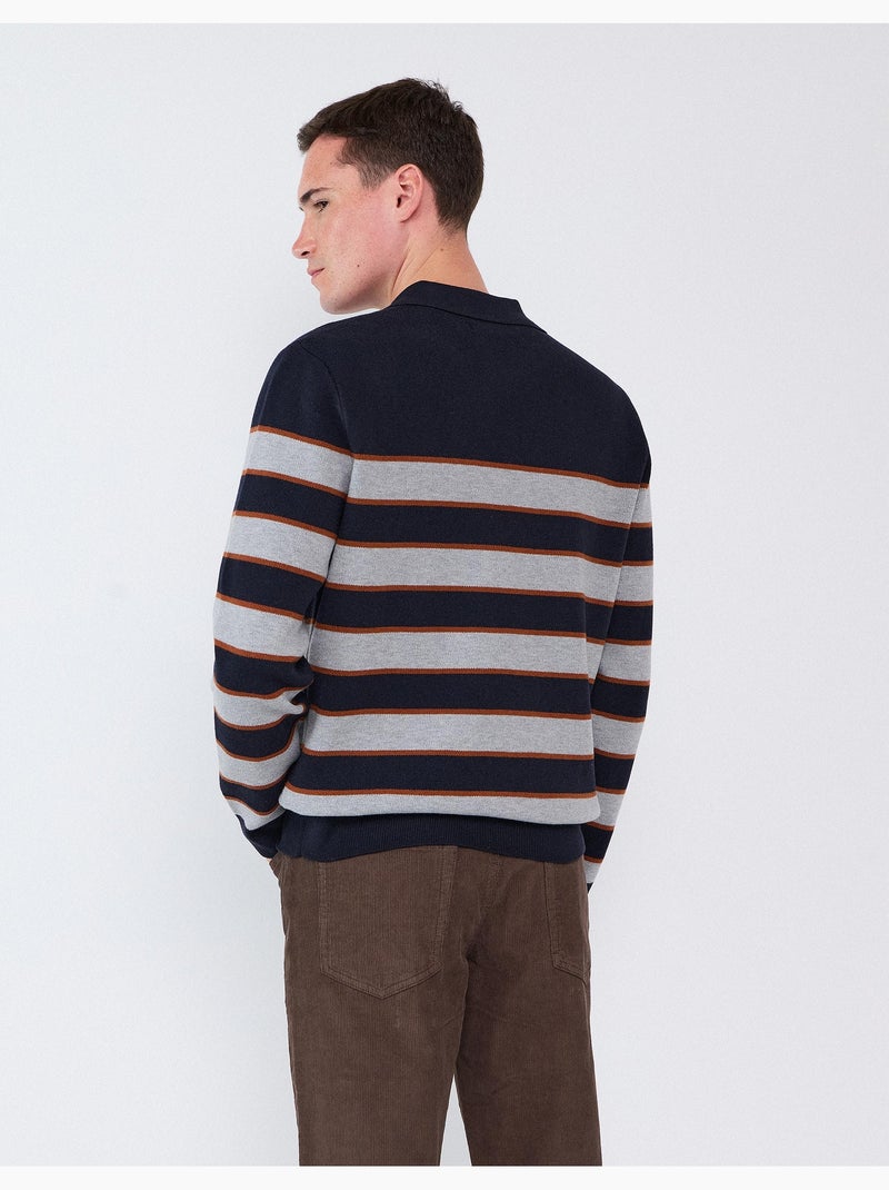 Jersey con cuello polo, mo fashion Azul - Kiabi