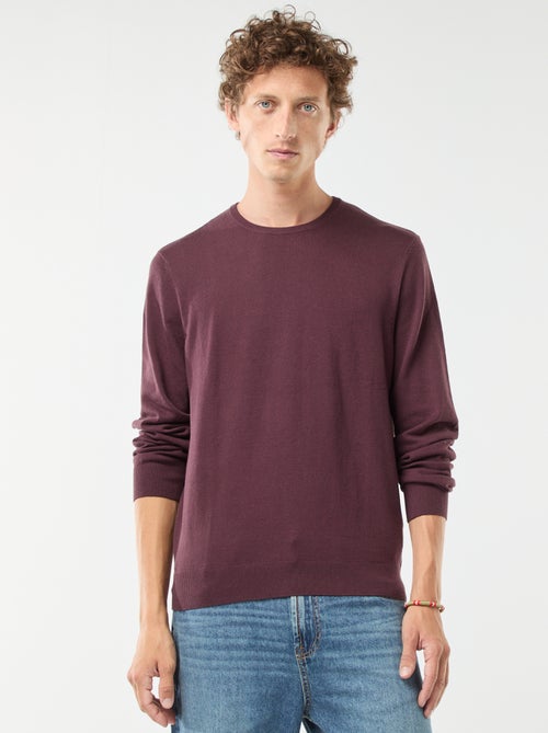 Jersey con cuello redondo - Kiabi