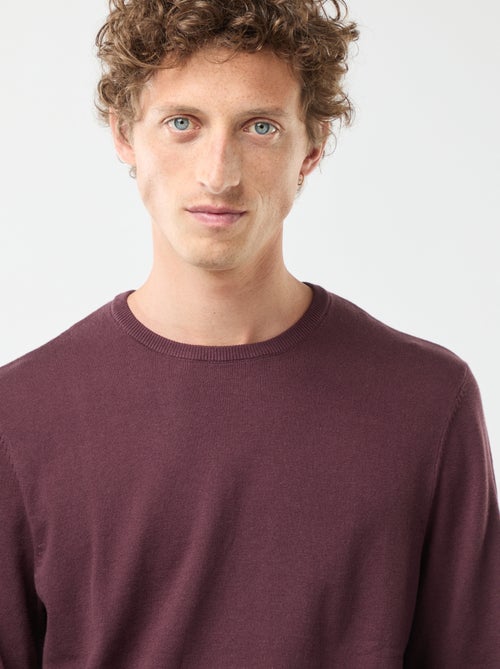 Jersey con cuello redondo - Kiabi