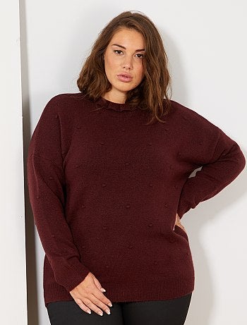 Jersey con cuello victoriano efecto 'bolas' - Kiabi