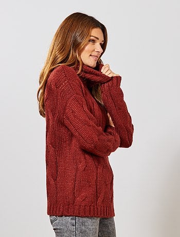 Jersey con cuello vuelto trenzado - Kiabi