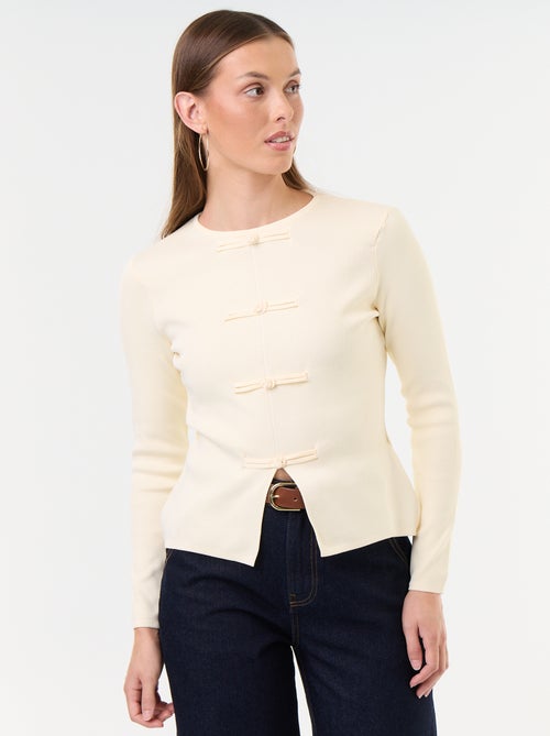 Jersey con detalles mandarines - Kiabi