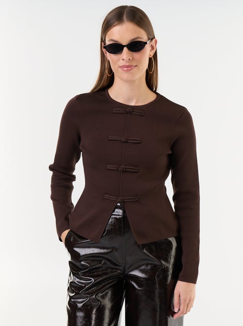 Jersey con detalles mandarines - Kiabi