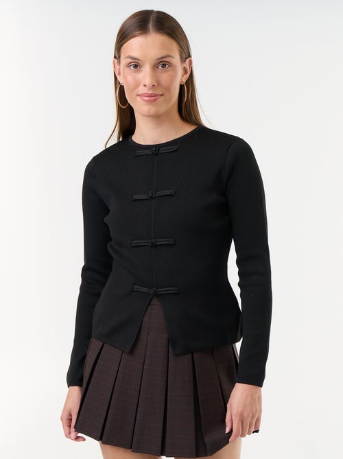 Jersey con detalles mandarines - Kiabi Jersey con detalles mandarines - Kiabi