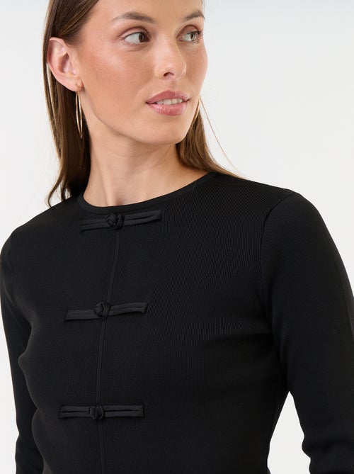 Jersey con detalles mandarines - Kiabi Jersey con detalles mandarines - Kiabi