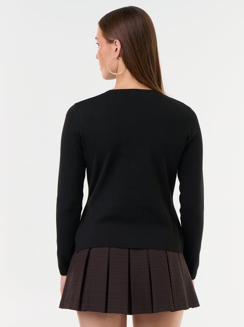 Jersey con detalles mandarines - Kiabi Jersey con detalles mandarines - Kiabi