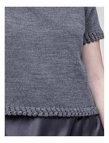 Jersey con detalles trenzados KERMELA