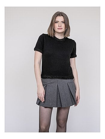 Jersey con detalles trenzados KERMELA