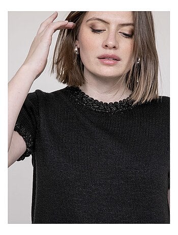 Jersey con detalles trenzados KERMELA