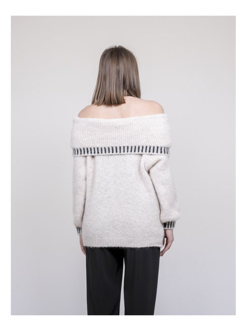 Jersey con escote bardot KERVELLA - Kiabi
