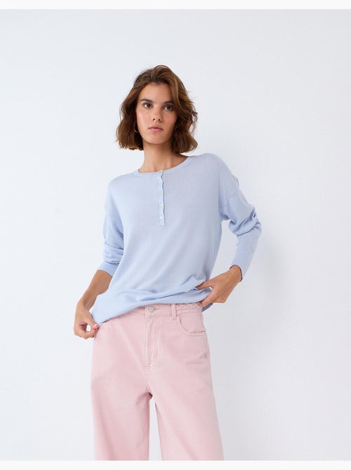 Jersey con escote henley, mo fashion - Kiabi