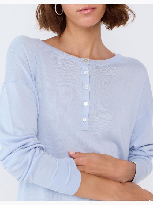 Jersey con escote henley, mo fashion - Kiabi