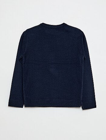 Jersey con estampado de "ciervo" + pompón