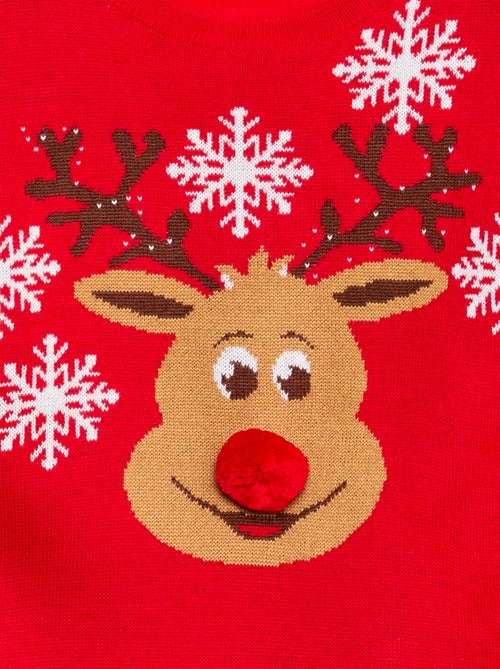 Jersey con estampado de 'ciervo' + pompón - Kiabi