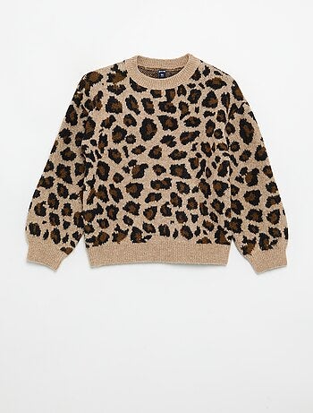 Jersey con estampado de leopardo