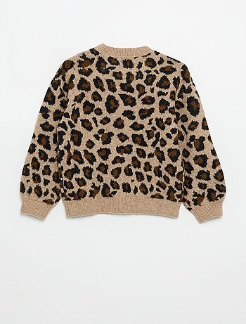 Jersey con estampado de leopardo