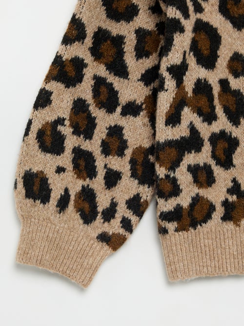 Jersey con estampado de leopardo - Kiabi