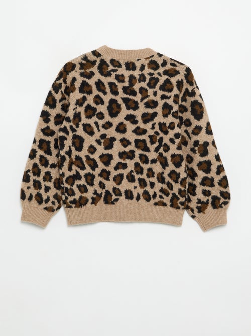 Jersey con estampado de leopardo - Kiabi