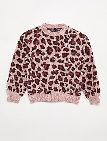 Jersey con estampado de leopardo