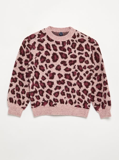 Jersey con estampado de leopardo - Kiabi
