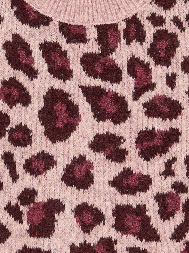 Jersey con estampado de leopardo Rosa - Kiabi
