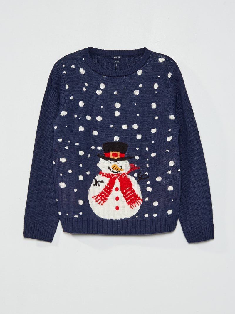 Jersey con estampado de 'Navidad' AZUL - Kiabi