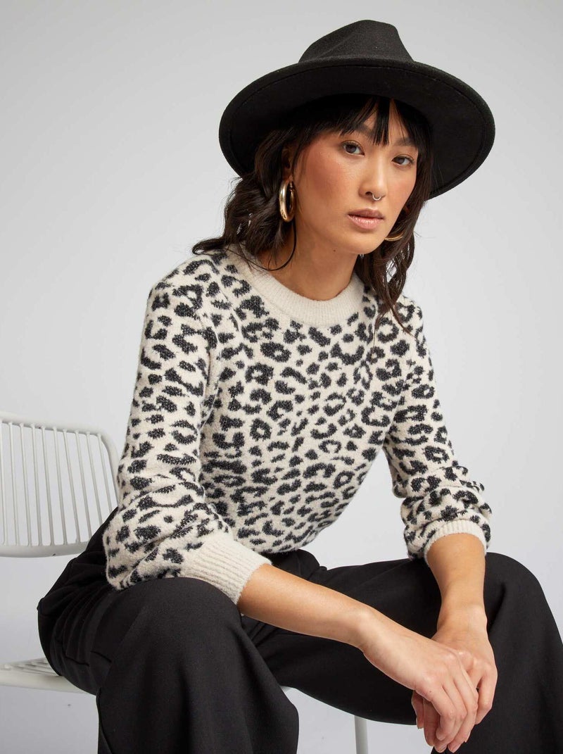 Jersey con estampado NEGRO - Kiabi