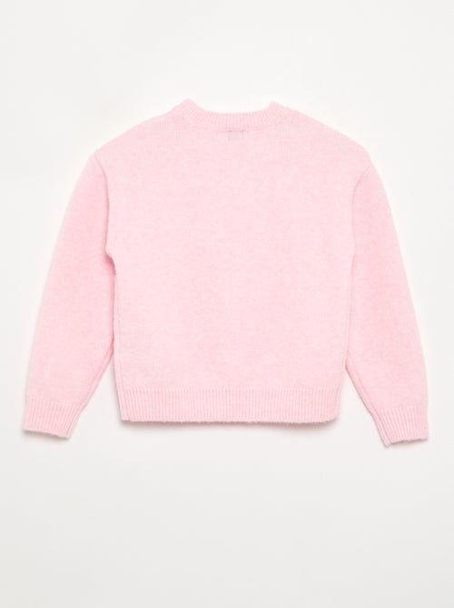 Jersey con flores bordadas y lentejuelas - Kiabi
