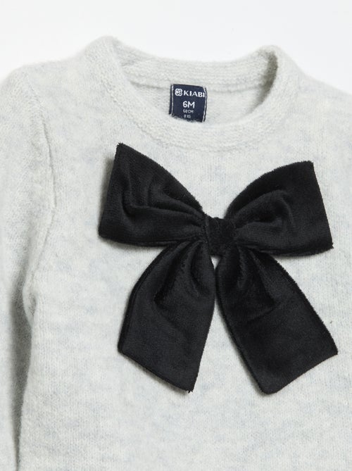 Jersey con gran lazo de fantasía - Kiabi
