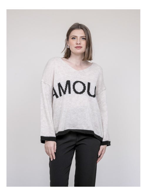 Jersey con inscripción amour KLAOFINA - Kiabi